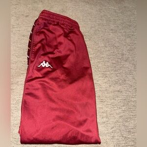 Burgundy Red Kappa joggers